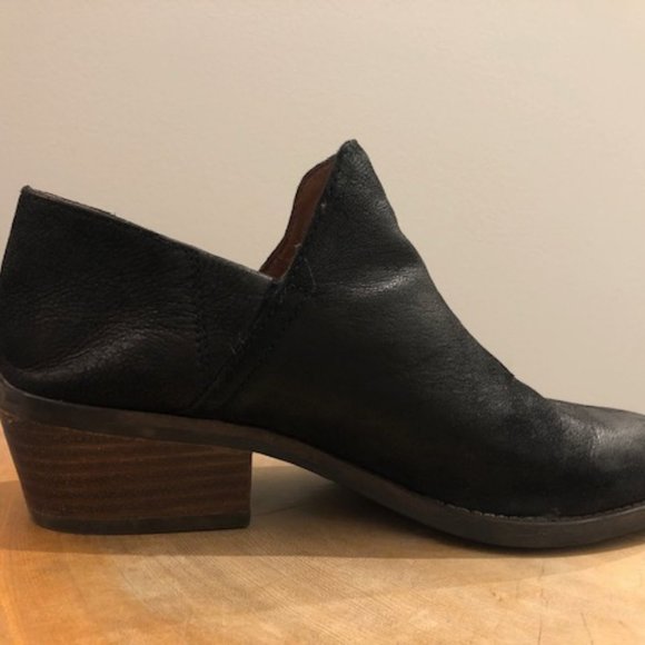 Black Leather Ankle Boots - Picture 4 of 5